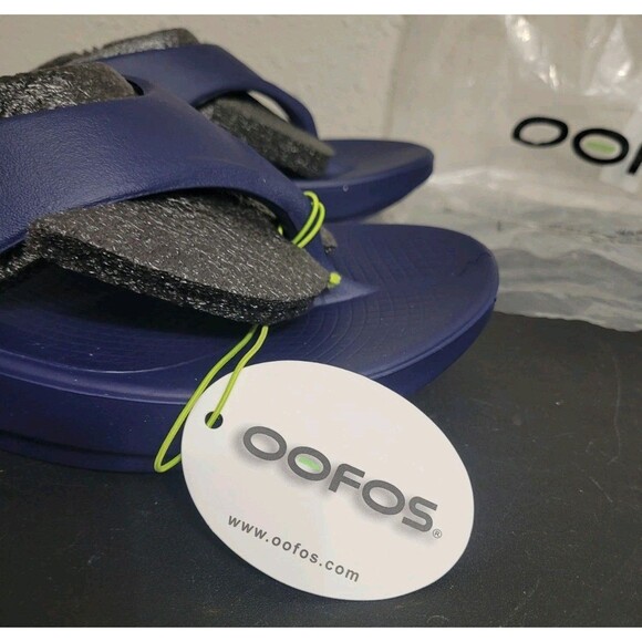 OOFOS Original Unisex Recovery Slide Sandals Navy M10 W12 EU43 NWT Style 1000 main image 6